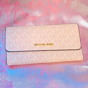 Michael Kors pink Trifold wallet